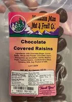 Suhkru kogus sees Chocolate Covered Raisins