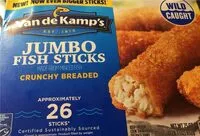 Количество сахара в Jumbo Fish Sticks
