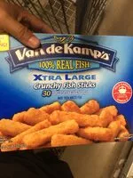 Количество сахара в Xtra large crunchy fish sticks