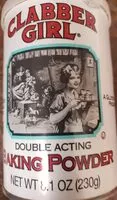 入っている砂糖の量 Double acting baking powder