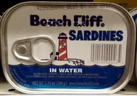 İçindeki şeker miktarı Beach cliff sardines
