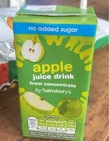 Cantidad de azúcar en Apple juice drink