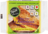 Cantidad de azúcar en All American Casein Free Cheese