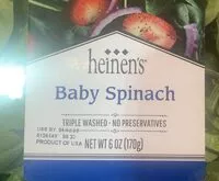 चीनी की मात्रा Baby spinach