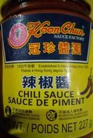 Sucre et nutriments contenus dans Koon chung