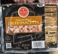 Suhkru kogus sees Italian Style Diced Pancetta
