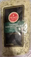 Suhkru kogus sees Danish havarti cheese
