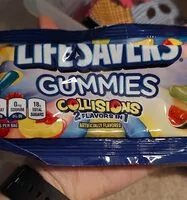 Amount of sugar in Lifesavers gummies collision share size