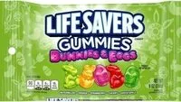 चीनी की मात्रा Life savers Gummies bunnies &eggs