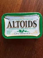 Sokerin määrä sisällä Curiously strong mints spearmint
