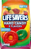 चीनी की मात्रा Life savers hard candy 5 flavors