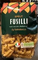 Quantité de sucre dans Spelt Fusilli