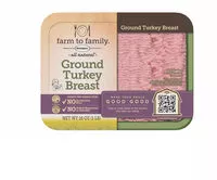 Zuckermenge drin Ground turkey breast