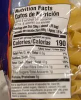 İçindeki şeker miktarı Rigatoni