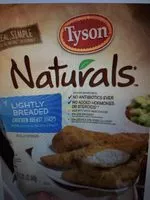 Sugar and nutrients in Tyson naturals