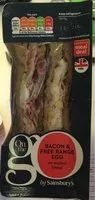 Zuckermenge drin Bacon & Free Range Eggs on malted bread