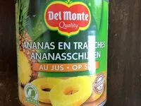 İçindeki şeker miktarı Tranches d'Ananas au Jus