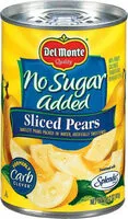 入っている砂糖の量 Sliced pears