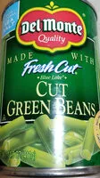 入っている砂糖の量 Del monte Cut Green Beans