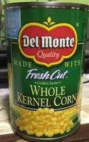入っている砂糖の量 Del Monte Whole kernel corn