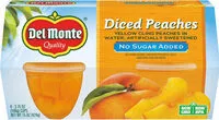 入っている砂糖の量 No sugar added diced peaches