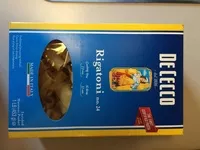 Quantité de sucre dans Rigatoni
