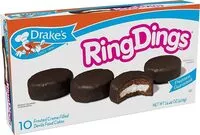 Amount of sugar in Ring dings