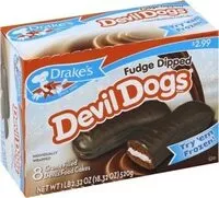 Amount of sugar in Creme Filled Devils Food Cakes