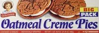 入っている砂糖の量 Oatmeal Creme Pies