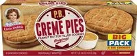 入っている砂糖の量 Original creme pies peanut butter filled cookies big