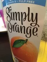 中的糖分和营养成分 Simply orange