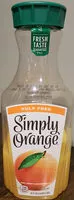 चीनी और पोषक तत्व Simply orange juice company