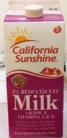 Сахар и питательные вещества в California sunshine