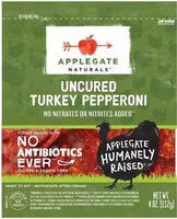 入っている砂糖の量 Uncured turkey pepperoni