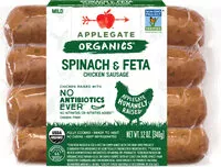 Zuckermenge drin Spinach & Feta Chicken Sausage