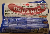 Cantidad de azúcar en The great organic uncured beef hot dog, uncured beef