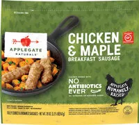 Sokerin määrä sisällä Chicken & Maple Breakfast Sausage