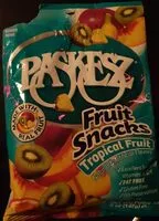 Количество сахара в Fruit Snacks tropical fruit