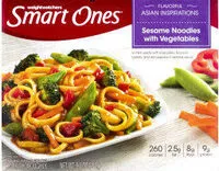 चीनी की मात्रा Smart ones asian inspirations sesame noodles with vegetables
