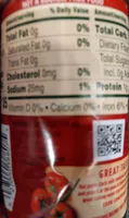 İçindeki şeker miktarı Tomato Paste - No Salt Added