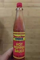Quantité de sucre dans Jamaican choice hot pepper sauce