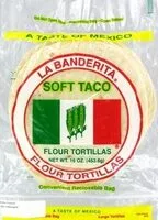 Jumlah gula yang masuk Large flour tortillas soft taco
