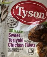 Jumlah gula yang masuk Grilled sweet teriyaki chicken