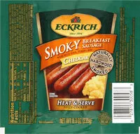 Suhkru kogus sees Smok-Y Breakfast Sausages, Cheddar