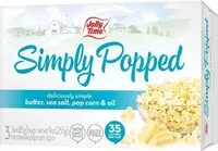Suhkru kogus sees Simply popped microwave popcorn