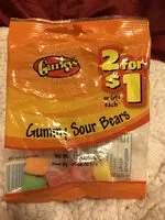 Количество сахара в Gummy Bears