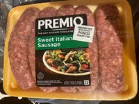 Amount of sugar in Sweet italian sausage