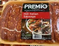 Amount of sugar in Hot italien sausage