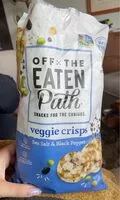 Sokerin määrä sisällä Veggie Crisps sea salt & black pepper