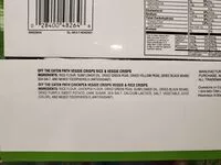 Sokerin määrä sisällä Veggie Crisps